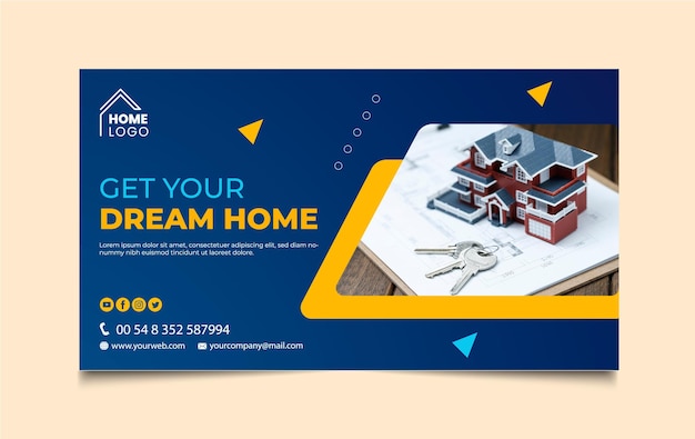 Progettazione di banner immobiliari