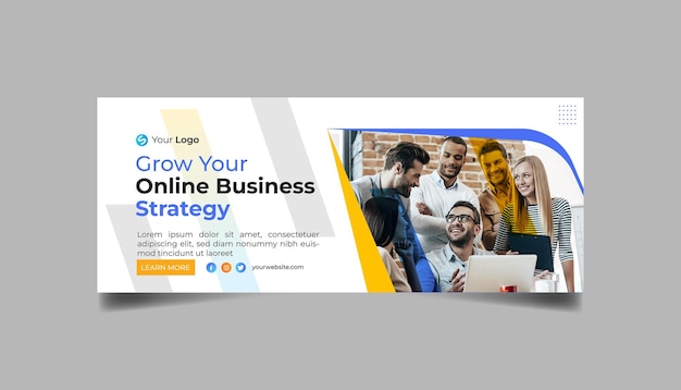 Progettazione di banner orizzontali per agenzie di marketing digitale