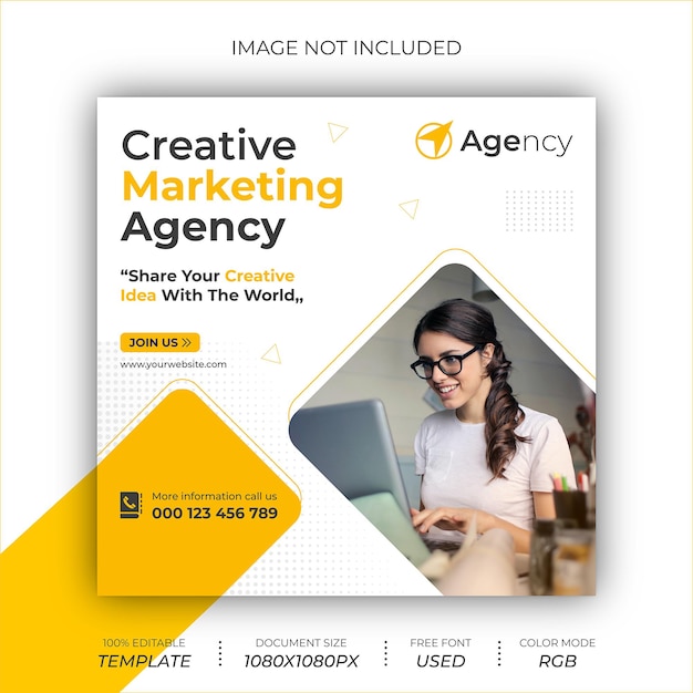 Progettazione di banner pubblicitari per agenzia di marketing creativo