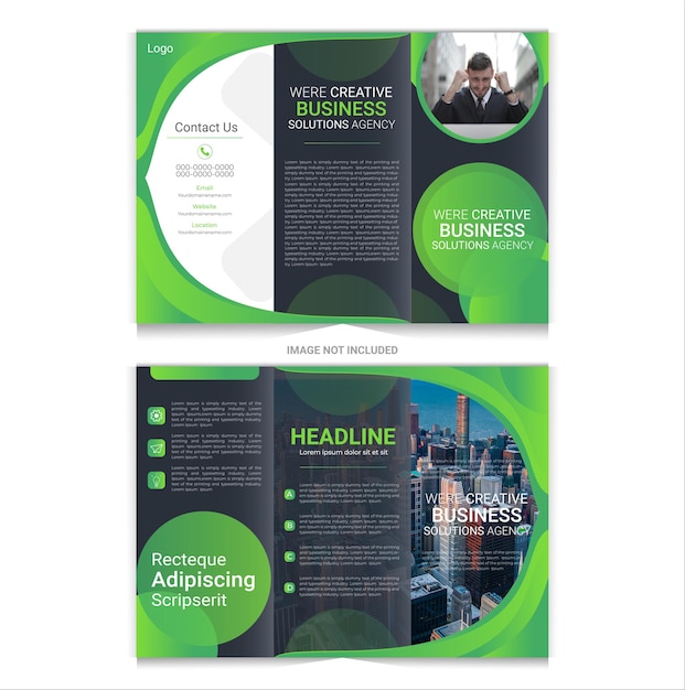 Progettazione di brochure per volantini professionali Progettazione di brochure per eventi di progettazione di volantini aziendali moderni