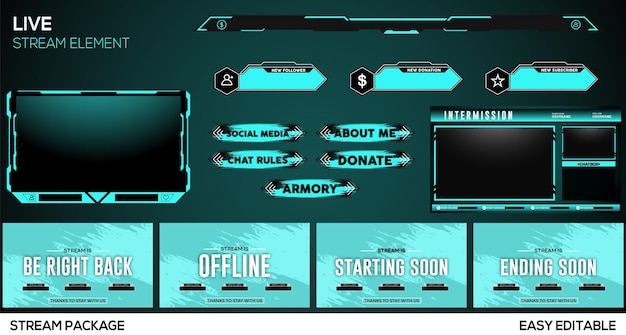 Progettazione di elementi di streaming live di gioco
