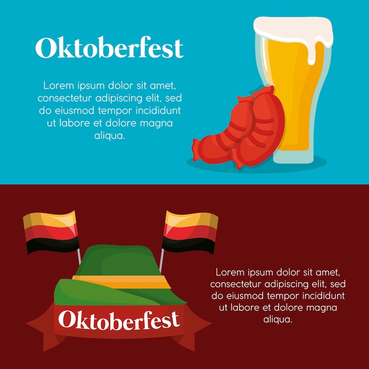 Vettore progettazione di festival di oktoberfest con il vizio del vecto dell'icona