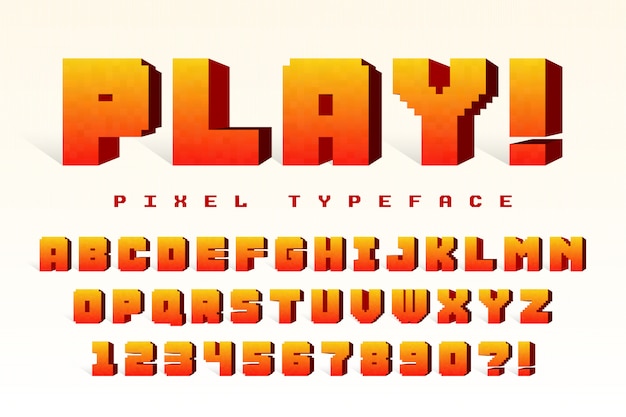 Progettazione di font pixel vettoriale