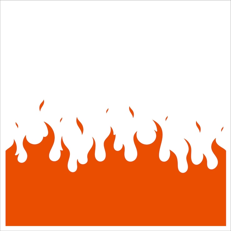Vettore progettazione di illustrazioni di arte vettoriale del fuoco