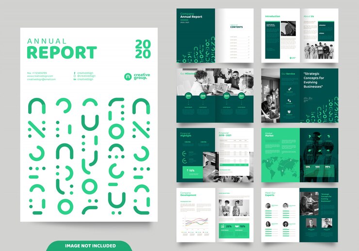 Vettore progettazione di layout modello con copertina per profilo aziendale e brochure