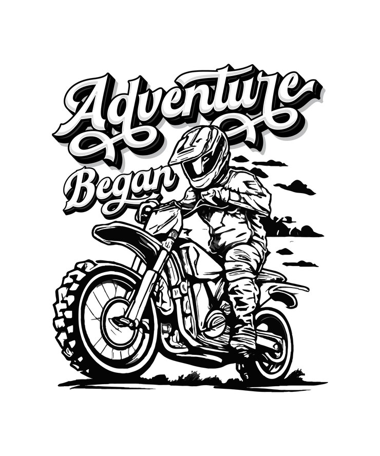 progettazione di magliette per motociclette d'avventura offroad