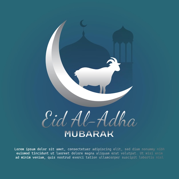 Progettazione di manifesti per la celebrazione della festa di Eid al-Adha