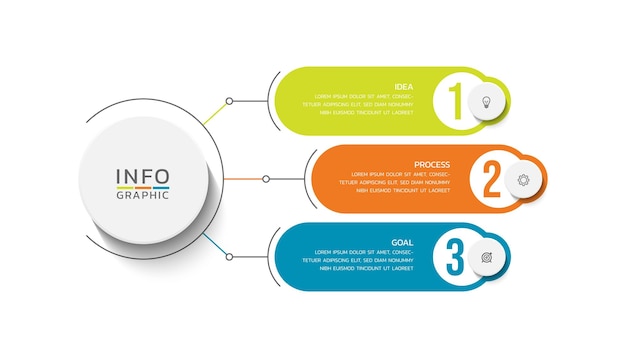 Progettazione di modelli aziendali di infografie vettoriali