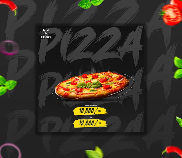 Progettazione di poster di pizza