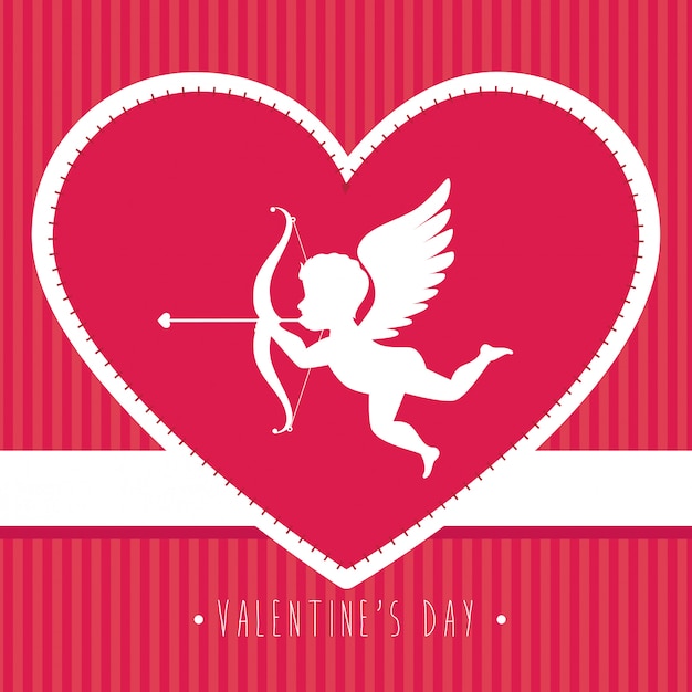 Progettazione di San Valentino, illustrazione vettoriale.