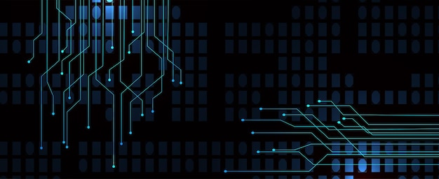 Progettazione di sfondo del circuito di tecnologia moderna