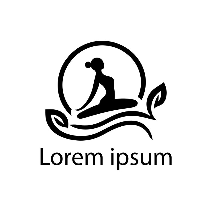 progettazione di un logo per lo wellness dello yoga