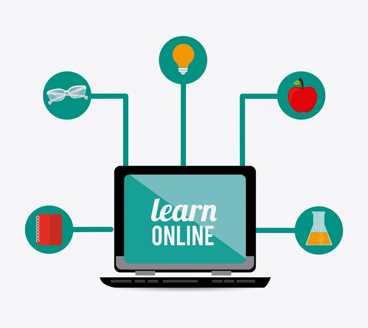 Vettore progettazione e-learning.