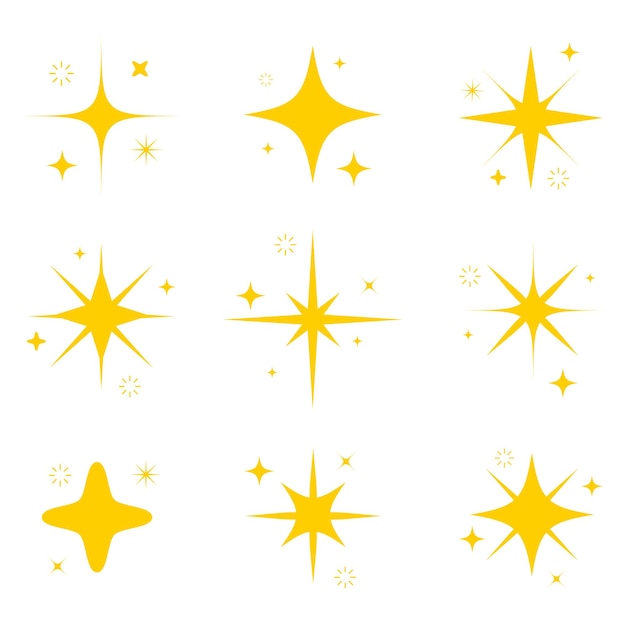 Progettazione grafica Stelle luminose