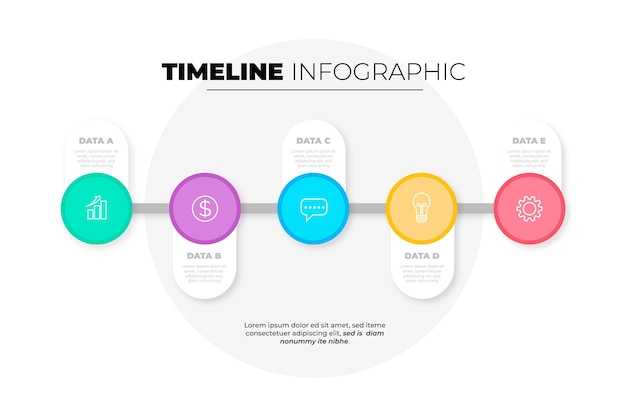 Progettazione infografica timeline