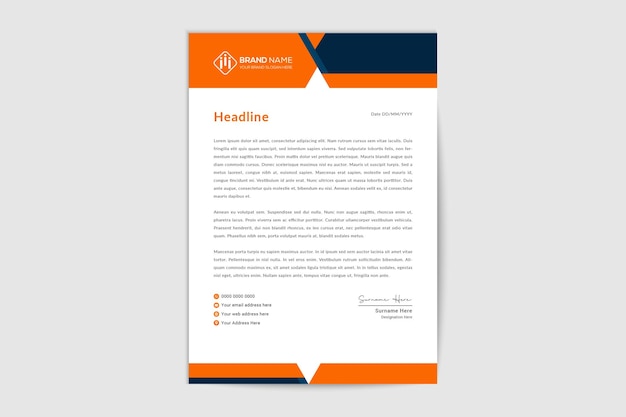 Progettazione moderna del modello della carta intestata dell'azienda