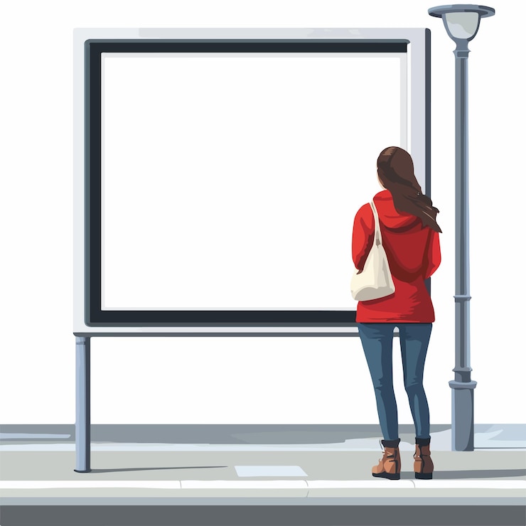 Vettore progettazione pubblicitaria professionale su sfondo bianco illustrazione vettoriale