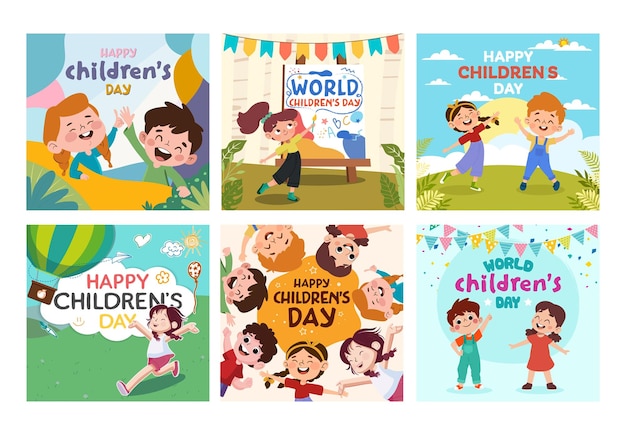progettazione vettoriale del giorno dei bambini