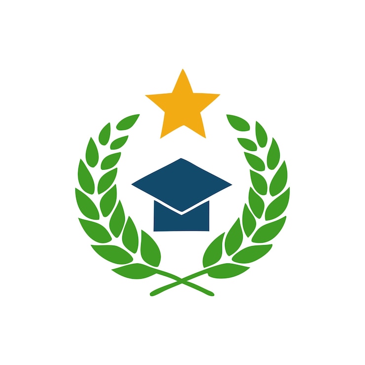 Vettore progettazione vettoriale del logo dell'istruzione