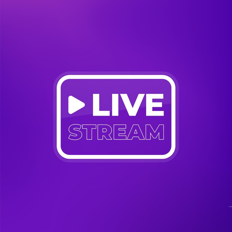 Vettore progettazione vettoriale di live stream per il web