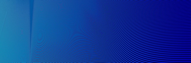 Progettazione vettoriale lineare astratta dello sfondo Lini 3D in curva di prospettiva e linee d'onda in movimento Sfondi lisci e morbidi
