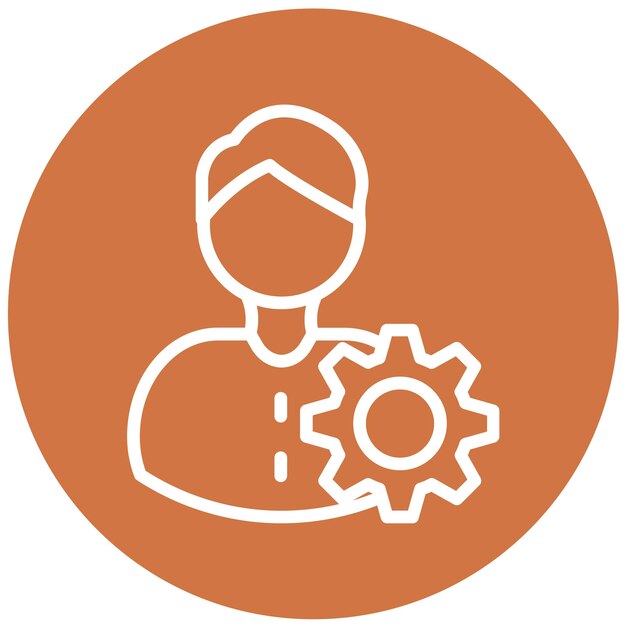 Progettazione vettoriale User Controls Icon Style