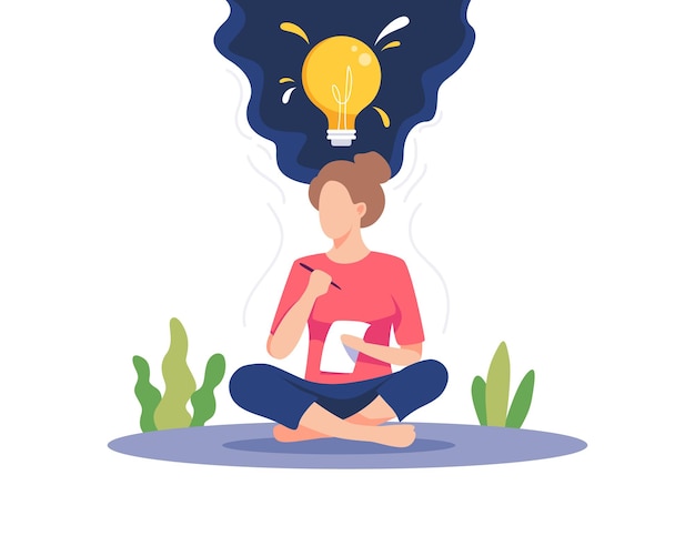 Progetti di business creativi e illustrazione di sviluppo