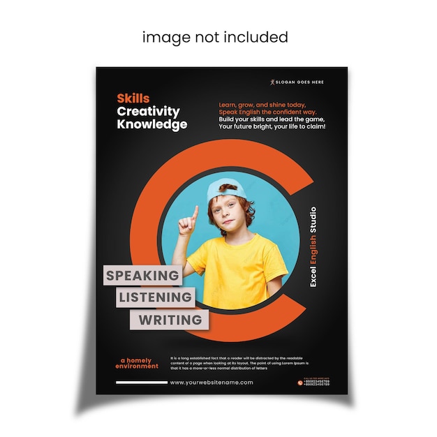 Progetto di opuscolo e poster di Back to School 2025 COACHING