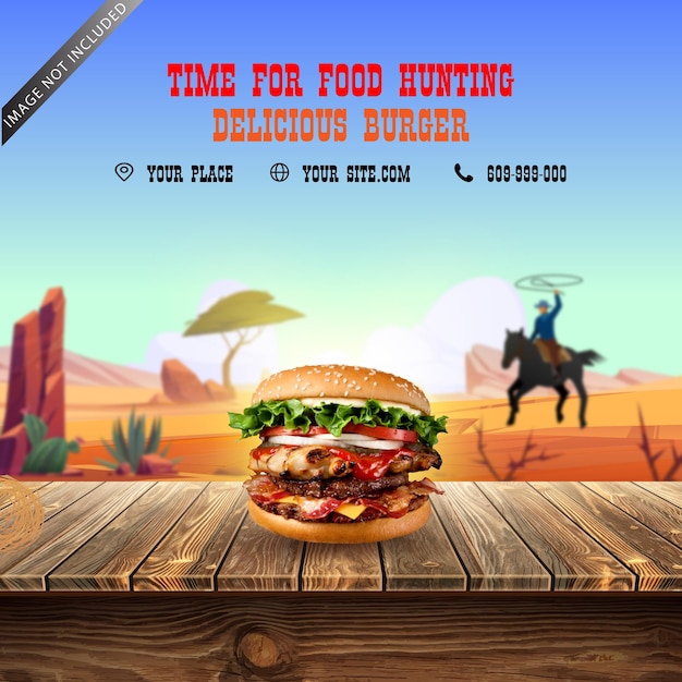 Promozione del cibo del deserto dei cowboy