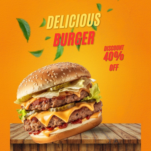 Promozione del poster di Orange Fresh Burger