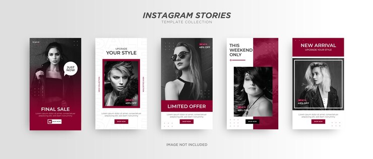 Vettore promozione sui social media di banner di moda