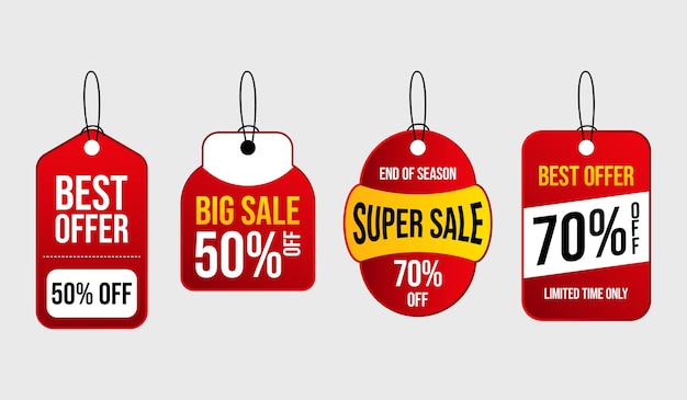 Promozione Vendita contrassegna le migliori offerte
