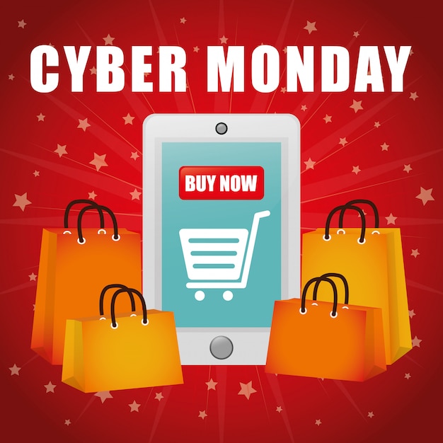 Promozioni e vendite di e-commerce per il lunedì Cyber