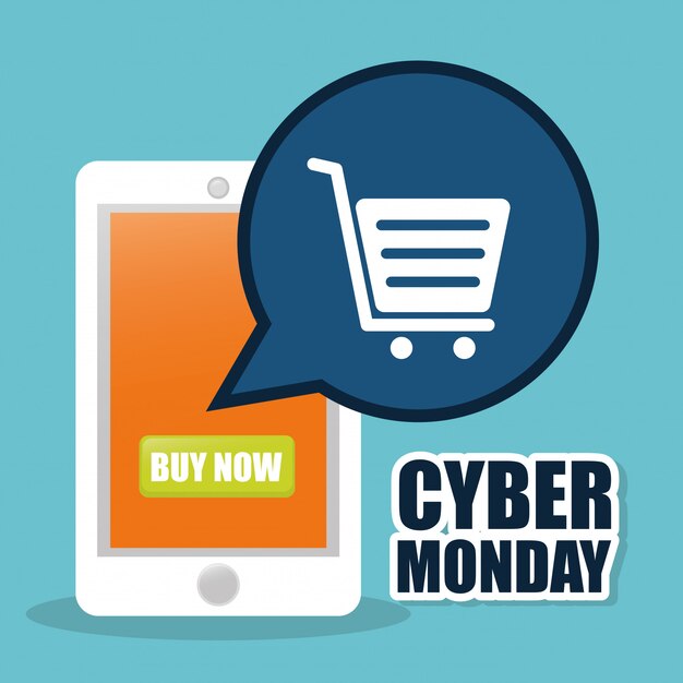 Promozioni e vendite di e-commerce per il lunedì Cyber