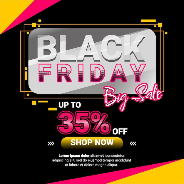 Pubblica l'agenda del black friday con gli annunci instagram del giorno dello sconto speciale