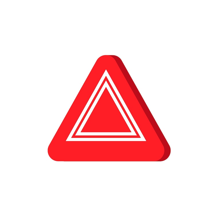 Vettore pulsante di emergenza in auto. illustrazione vettoriale