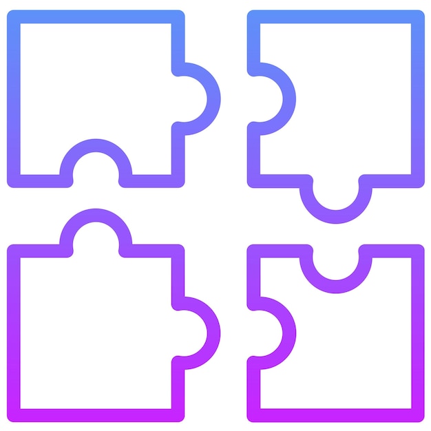 Puzzle pezzo vettoriale icona illustrazione di achievements iconset