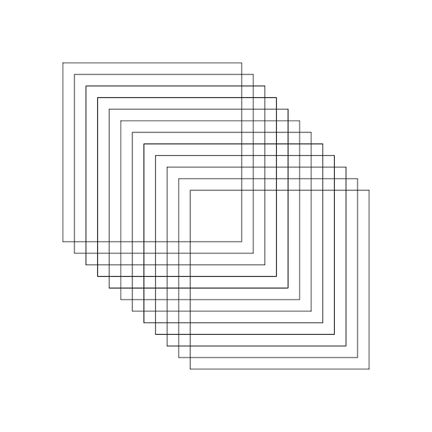 Quadrato frattale geometrico