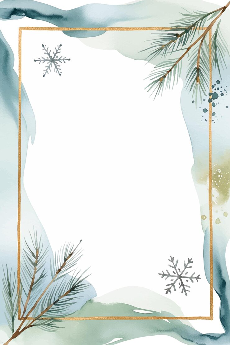 Vettore quadro ad acquerello con rami di abete spruzzati e posto per il testo cartolina di natale sfondo invernale ad acquarello