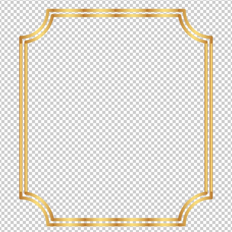 Vettore quadro ornamentale dorato premium e completamente modificabile in adobeillustrator