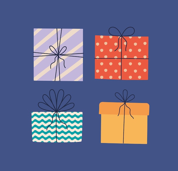 Quattro scatole regalo