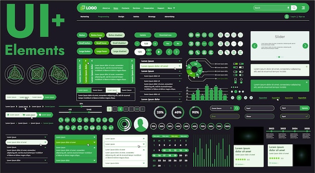 Questi componenti grafici forniscono un approccio completo allo sviluppo di interfacce che soddisfano i moderni requisiti di funzionalità ed estetica nelle risorse Internet