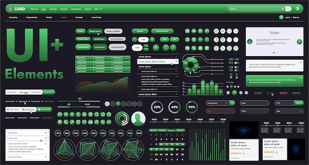 Questi componenti grafici forniscono un approccio completo allo sviluppo di interfacce