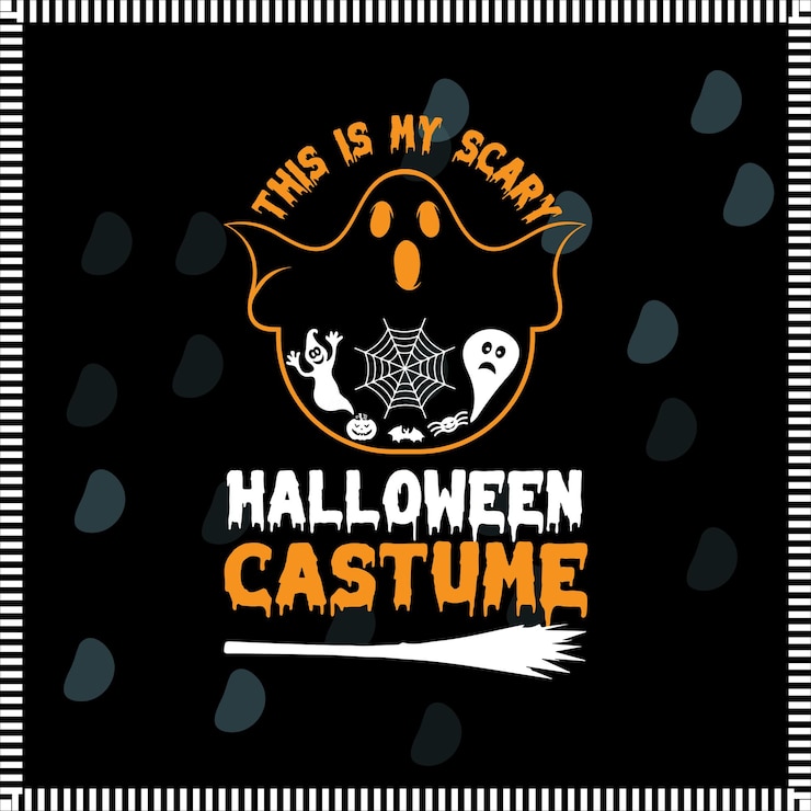 Vettore questo è il mio spaventoso costume di halloween