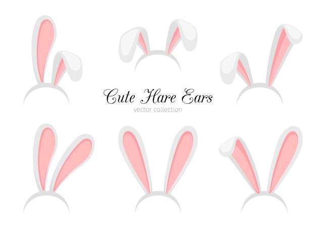 r divertenti orecchie da coniglio di Pasqua o coniglietto per costume
