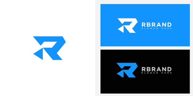 R Letter Logo Icon Identità del marchio R Letter Sign Symbol Template