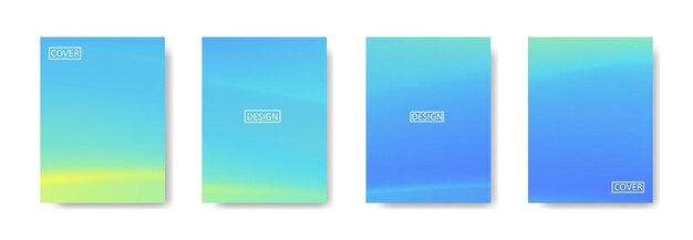 Raccolta di bellissimi sfondi colorati astratti sfumati per modelli di banner poster volantino