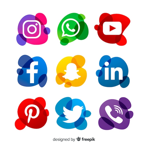 Raccolta di logotipi di media sociali