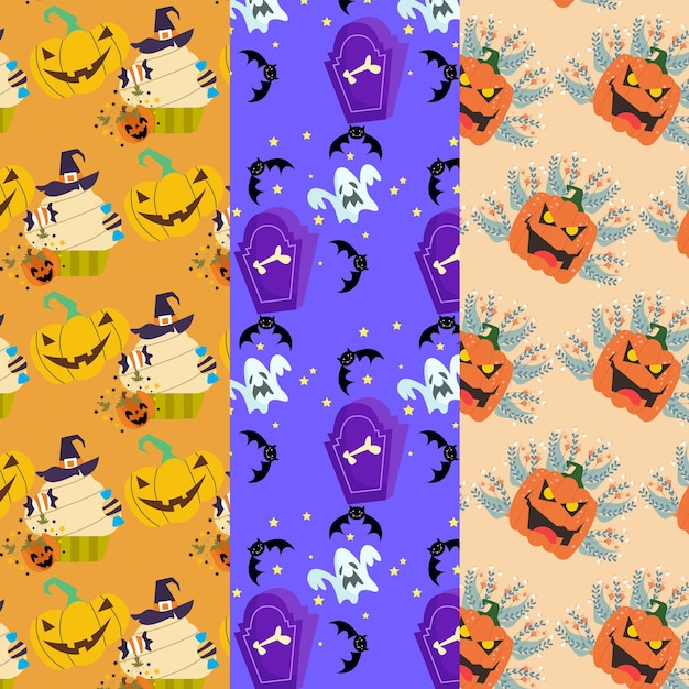 Raccolta di modelli di Halloween adatti per la carta da parati