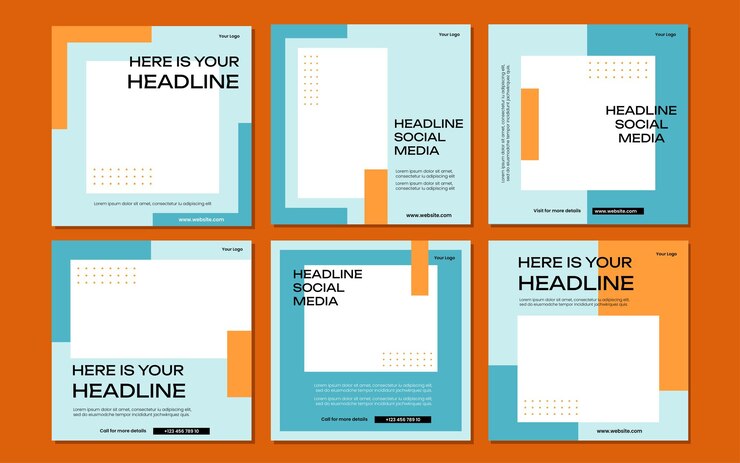 Raccolta di modelli di post sui social media creativi
